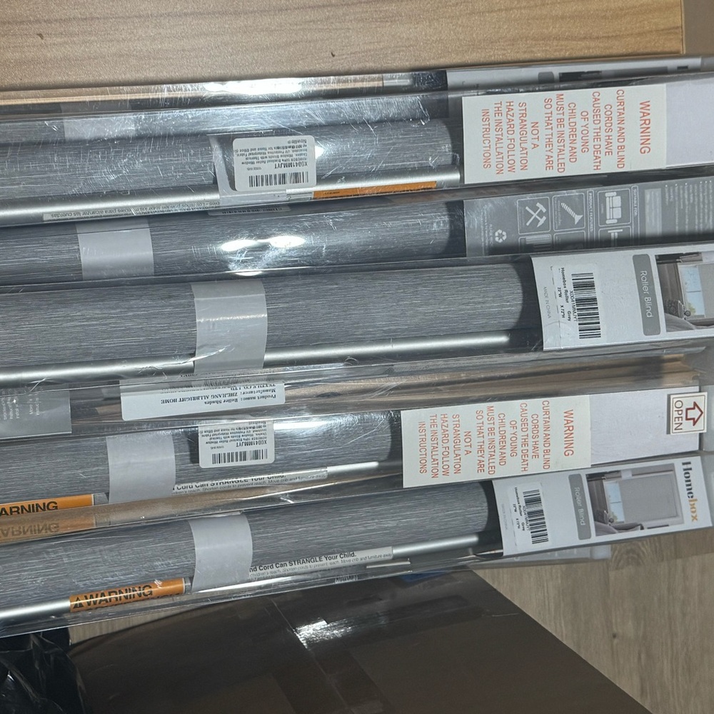 Homebox Gray Window roller Shades